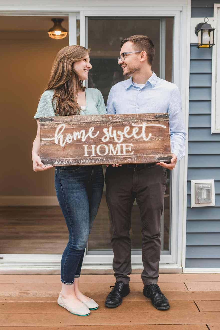 Homeowners reviewing refinance options